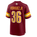 W.Commanders #36 Chris Rodriguez Jr. Burgundy Fotopoulosg Team Game Jersey