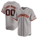 Custom San Francisco Giants Active Player Gray Fotopoulosg Away Limited Stitched Jersey