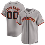 Custom San Francisco Giants Active Player Gray Fotopoulosg Away Limited Stitched Jersey