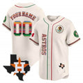 Custom Houston Astros Mexico Vapor Premier Limited Jersey V4 ¨C Cream Fotopoulosg