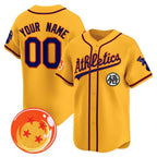 Custom Oakland Athletics x Dragon Ball Gold Fotopoulosg Vapor Premier Limited Jersey - All Stitched