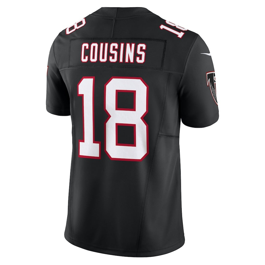 A.Falcons #18 Kirk Cousins Black Fotopoulosg Vapor F.U.S.E. Limited Jersey 2