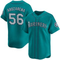Seattle Mariners #56 Randy Arozarena Aqua Fotopoulosg Alternate Limited Stitched jersey