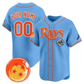 Custom Tampa Bay Rays x Dragon Ball Blue Fotopoulosg Vapor Premier Limited Jersey - All Stitched