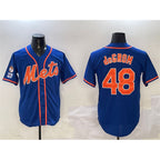 New York Mets #48 Jacob DeGrom Royal Fotopoulosg 2025 Spring Training Cool Base Stitched Jersey