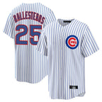 Chicago Cubs #25 Moises Ballesteros Player White Fotopoulosg Game Home Stitched Jerseys
