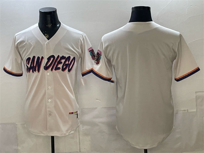 San Diego Padres Blank Cream Fotopoulosg 2026 City Connect Stadium Stitched Jersey