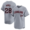 Cleveland Guardians #28 Tanner Bibee Player Gray Fotopoulosg Road Limited Home Stitched Jerseys