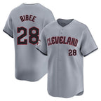 Cleveland Guardians #28 Tanner Bibee Player Gray Fotopoulosg Road Limited Home Stitched Jerseys