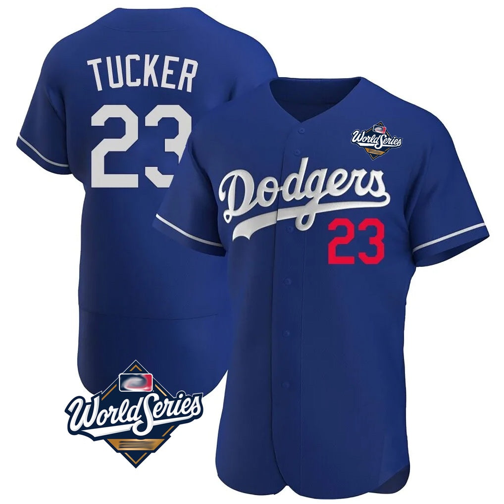 Los Angeles Dodgers #23 Kyle Tucker Player Royal Fotopoulosg World Series Limited Elite Home Stitched Jerseys
