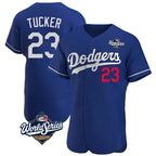 Los Angeles Dodgers #23 Kyle Tucker Player Royal Fotopoulosg World Series Limited Elite Home Stitched Jerseys