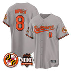 Baltimore Orioles #8 Cal Ripken Player Gray Fotopoulosg 30th Anniversary of 2131 Home Game Stitched Jerseys
