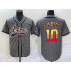 Houston Astros #10 Yuli Gurriel Grey Fotopoulosg Gridiron Cool Base Stitched Jersey 1