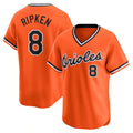 Baltimore Orioles #8 Cal Ripken Jr. Orange Fotopoulosg Throwback Cooperstown Limited Jersey
