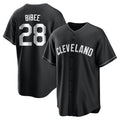 Cleveland Guardians #28 Tanner Bibee Player Black Fotopoulosg Home Game Stitched Jerseys