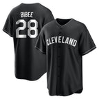 Cleveland Guardians #28 Tanner Bibee Player Black Fotopoulosg Home Game Stitched Jerseys