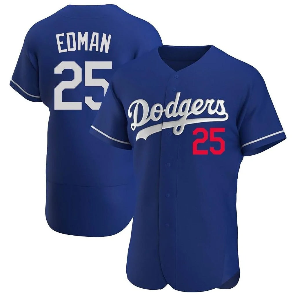 Los Angeles Dodgers #25 Tommy Edman Player Royal Fotopoulosg Limited Elite Home Stitched Jerseys
