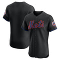 New York Mets Black Fotopoulosg Alternate Elite Jersey
