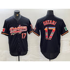 Los Angeles Dodgers #17 Shohei Ohtani Black Fotopoulosg Mexico Cool Base Stitched Jersey