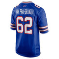 B.Bills #62 Sedrick Van Pran-Granger Royal Fotopoulosg Game Jersey