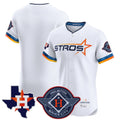 Houston Astros Blank Player White Fotopoulosg City Connect Texas Patch Vapor Premier Limited Elite Home Stitched Jerseys