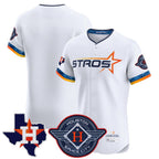 Houston Astros Blank Player White Fotopoulosg City Connect Texas Patch Vapor Premier Limited Elite Home Stitched Jerseys