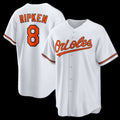 Baltimore Orioles #8 Cal Ripken Jr. White Fotopoulosg Home Retired Player Replica Jersey