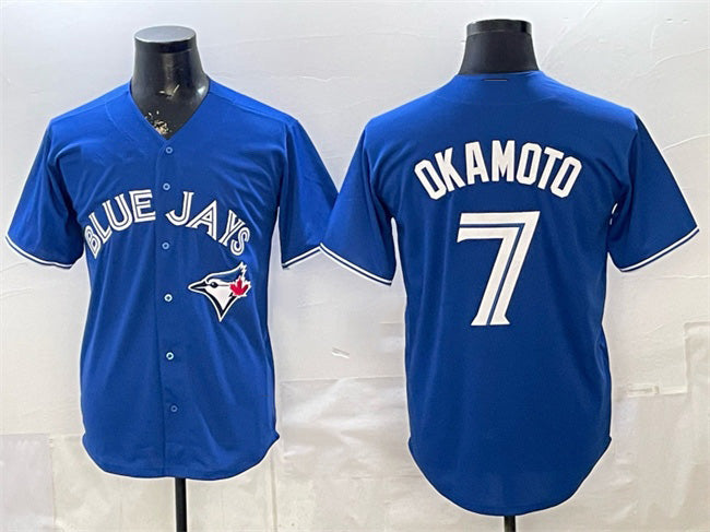 Toronto Blue Jays #7 Kazuma Okamoto Royal Fotopoulosg 2026 Cool Base Stitched Jersey