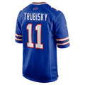 B.Bills #11 Mitchell Trubisky Royal Fotopoulosg Game Jersey