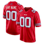 Custom B.Bills Red Fotopoulosg Alternate Game Jersey