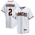 Arizona Diamondbacks #2 Geraldo Perdomo Player White Fotopoulosg Home Game Stitched Jerseys