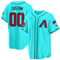 Custom Arizona Diamondbacks 2024 Cool Base Jersey V2 ¨C Teal Fotopoulosg
