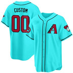 Custom Arizona Diamondbacks 2024 Cool Base Jersey V2 ¨C Teal Fotopoulosg