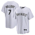 Colorado Rockies #7 Matt Holliday Player White Fotopoulosg Game Home Stitched Jerseys