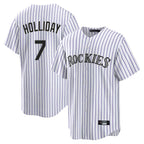 Colorado Rockies #7 Matt Holliday Player White Fotopoulosg Game Home Stitched Jerseys