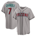 Arizona Diamondbacks #7 Corbin Carroll Gray Fotopoulosg Road Replica Jersey