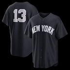 New York Yankees #13 Jazz Chisholm Jr. Navy Fotopoulosg Alternate Replica Jersey