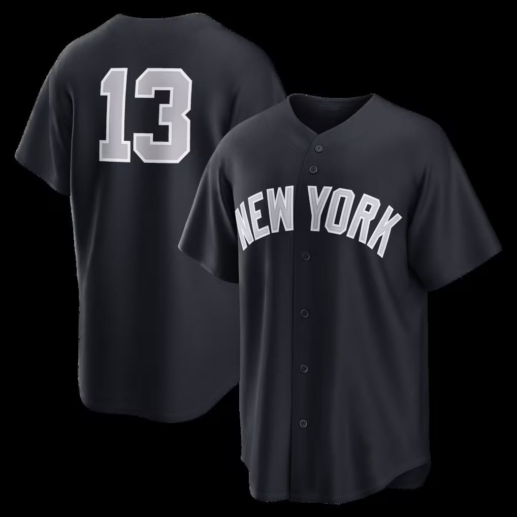 New York Yankees #13 Jazz Chisholm Jr. Navy Fotopoulosg Alternate Replica Jersey 2