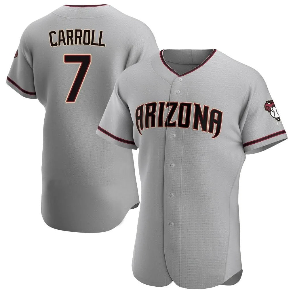 Arizona Diamondbacks #7 Corbin Carroll Player Gray Fotopoulosg Road Limited Elite Home Game Stitched Jerseys