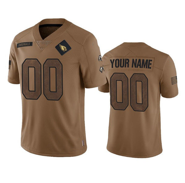 Custom A.Cardinals Active Player 2023 Brown Fotopoulosg Salute To Service Limited Stitched Jersey