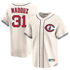 Chicago Cubs #31 Greg Maddux Player Cream Fotopoulosg Field of Dreams Limited Home Game Stitched Jerseys