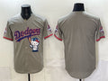 Los Angeles Dodgers Blank Grey Fotopoulosg Hello Kitty Night 2025 World Series Champions Patch Stitched Jersey