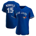 Toronto Blue Jays #15 Whit Merrifield Royal Fotopoulosg Flex Base Stitched Jersey