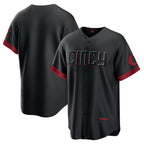 Cincinnati Reds Black Fotopoulosg City Connect Replica Jersey