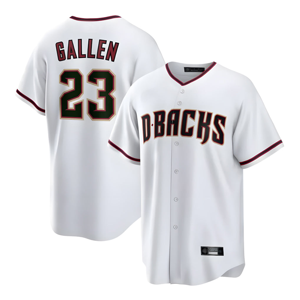 Arizona Diamondbacks #23 Zac Gallen Player White Fotopoulosg Home Game Stitched Jerseys