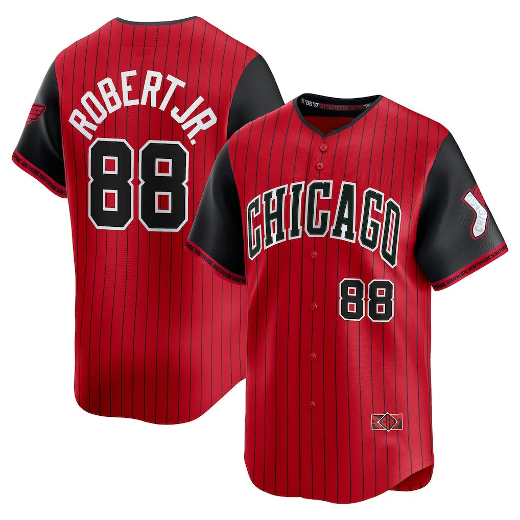 Chicago White Sox #88 Luis Robert Jr. Red-Black Fotopoulosg 2025 City Connect Limited Player Jersey