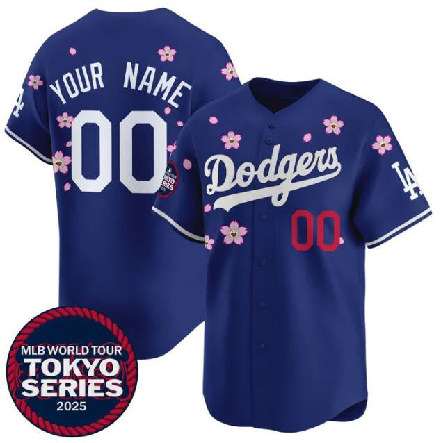 Custom Los Angeles Dodgers Active Player Royal Fotopoulosg 2025 Tokyo Series Limited Stitched Jersey