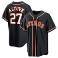 Houston Astros #27 Jose Altuve 2026 Black Fotopoulosg Out Stitched Jersey