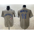 Toronto Blue Jays #11 Bo Bichette Gray Fotopoulosg 2025 World Series Home Cool Base Stitched Jersey