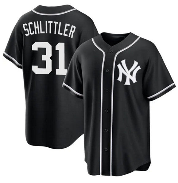 New York Yankees #31 Cam Schlittler 2026 Fashion Replica Black Fotopoulosg Out Stitched Jersey